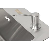 Кухонная мойка ARFEKA ECO AR мойка 600*500, коландер F, дозатор SATIN DECOR VOLCANIC - Превью изображения №6 — Интернет-магазин Teono.by
