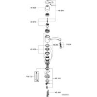 Смеситель Grohe Euroeco 32750000 - Превью изображения №3 — Интернет-магазин Teono.by