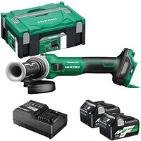 Hikoki G3613DE WQZ (с 2-мя АКБ, кейс)