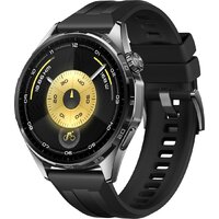 Huawei Watch GT 6 46 мм (черный, с черным силиконовым ремешком, международная версия) Image #1