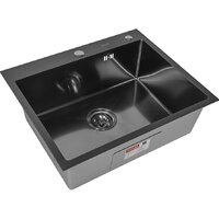 Кухонная мойка ARFEKA ECO AR мойка 600*500, коландер F, дозатор BLACK DECOR MILLET - Превью изображения №4 — Интернет-магазин Teono.by