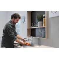 Смеситель Hansgrohe Focus M43 71842000 (хром) - Превью изображения №3 — Интернет-магазин Teono.by