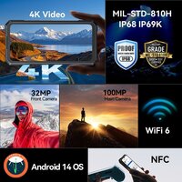 Телефон Cubot KingKong X 16GB/512GB (черный) - Превью изображения №7 — Интернет-магазин Teono.by