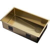 Кухонная мойка ZorG Zerox 74 U / IF Side SF PVD Gold - Превью изображения №2 — Интернет-магазин Teono.by