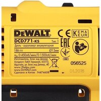 Дрель-шуруповерт DeWalt DCD771D2 (с 2-мя АКБ 2 Ah) - Превью изображения №7 — Интернет-магазин Teono.by