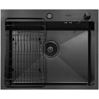 Кухонная мойка ARFEKA ECO AR мойка 600*500, коландер F, дозатор BLACK DECOR - Превью изображения №2 — Интернет-магазин Teono.by