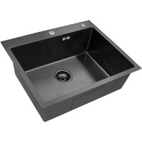 Кухонная мойка ARFEKA ECO AR мойка 600*500, коландер F, дозатор BLACK - Превью изображения №4 — Интернет-магазин Teono.by