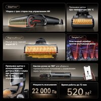 Вертикальный моющий пылесос Dreame H15 Pro Heat wet and dry Vacuum Cleaner (евровилка) - Превью изображения №19 — Интернет-магазин Teono.by