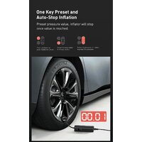 Автомобильный компрессор Baseus Super Mini Inflator Pump CRCQ000001 - Превью изображения №7 — Интернет-магазин Teono.by