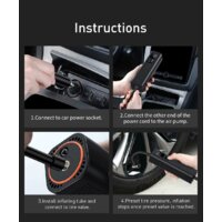 Автомобильный компрессор Baseus Super Mini Inflator Pump CRCQ000001 - Превью изображения №4 — Интернет-магазин Teono.by