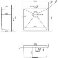 Кухонная мойка ARFEKA ECO AR мойка 500*500, коландер F, дозатор SATIN - Превью изображения №9 — Интернет-магазин Teono.by