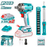 Total TOSLI23048 (гайковерт, фонарь, 2 АКБ)