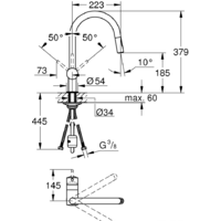 Смеситель Grohe Minta 32321002 (хром) - Превью изображения №2 — Интернет-магазин Teono.by