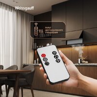 Кухонная вытяжка Weissgauff Quadra 600 Touch Black Glass - Превью изображения №6 — Интернет-магазин Teono.by