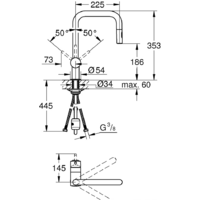 Смеситель Grohe Minta 32322002 (хром) - Превью изображения №2 — Интернет-магазин Teono.by