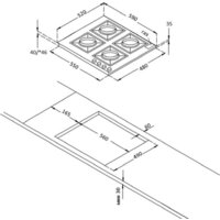Варочная панель Korting HG 674 CTSN - Превью изображения №3 — Интернет-магазин Teono.by