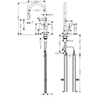 Смеситель Hansgrohe Talis M54 72801000 - Превью изображения №7 — Интернет-магазин Teono.by