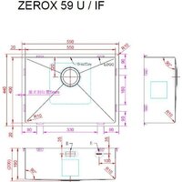 Кухонная мойка ZorG Zerox 59 U / IF Zurinox PVD Gunblack - Превью изображения №4 — Интернет-магазин Teono.by