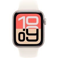 Apple Watch SE 3 LTE 40 мм (алюминиевый корпус, звездный свет/звездный свет, спортивный силиконовый ремешок M/L) Image #2