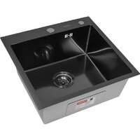 Кухонная мойка ARFEKA ECO AR мойка 500*500, коландер F, дозатор BLACK DECOR MILLET - Превью изображения №3 — Интернет-магазин Teono.by