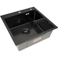 Кухонная мойка ARFEKA ECO AR мойка 500*500, коландер F, дозатор BLACK DECOR - Превью изображения №4 — Интернет-магазин Teono.by