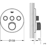 Grohe Grohtherm SmartControl 29121GL0 (холодный рассвет) Image #2