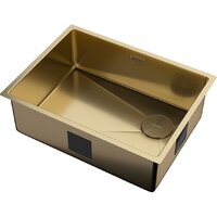 Кухонная мойка ZorG Zerox 59 U / IF Side SF PVD Gold - Превью изображения №2 — Интернет-магазин Teono.by
