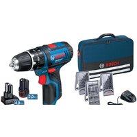 Дрель-шуруповерт Bosch GSR 12V-15 Professional 0615990G6L (с 2-мя АКБ) - Превью изображения №2 — Интернет-магазин Teono.by