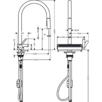 Смеситель Hansgrohe Aquno Select M81 73837000 (хром) - Превью изображения №9 — Интернет-магазин Teono.by