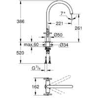 Смеситель Grohe Atrio 30362000 (хром) - Превью изображения №2 — Интернет-магазин Teono.by