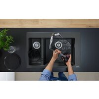 Смеситель Hansgrohe Talis M51 73850800 (стальной) - Превью изображения №4 — Интернет-магазин Teono.by