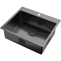Кухонная мойка ZorG Zerox 59 IF PVD Gunblack - Превью изображения №2 — Интернет-магазин Teono.by