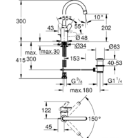 Grohe Eurostyle Cosmopolitan L-Size 23043003 Image #2