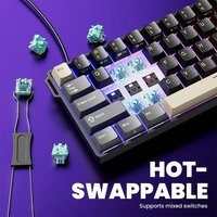 Клавиатура Royal Kludge RK68 HE Phantom (RK Mint) - Превью изображения №8 — Интернет-магазин Teono.by