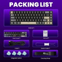 Клавиатура Royal Kludge RK68 HE Phantom (RK Mint) - Превью изображения №12 — Интернет-магазин Teono.by