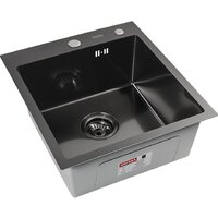 Кухонная мойка ARFEKA ECO AR мойка 450*500, коландер F, дозатор BLACK DECOR MILLET - Превью изображения №3 — Интернет-магазин Teono.by