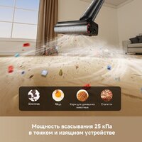 Вертикальный моющий пылесос Dreame G12 Wet and Dry Vacuum HHR32A (евровилка, черный) - Превью изображения №4 — Интернет-магазин Teono.by