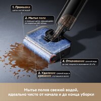 Вертикальный моющий пылесос Dreame G12 Wet and Dry Vacuum HHR32A (евровилка, черный) - Превью изображения №10 — Интернет-магазин Teono.by