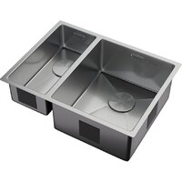 Кухонная мойка ZorG Zerox 58-2 U / IF-L Steel - Превью изображения №2 — Интернет-магазин Teono.by