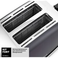 Тостер Kitfort KT-2036-5 (графит) - Превью изображения №4 — Интернет-магазин Teono.by
