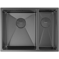 Кухонная мойка ZorG Zerox 58-2 U / IF-R PVD Gunblack - Превью изображения №3 — Интернет-магазин Teono.by