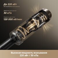 Пылесос Dreame Cordless Vacuum Cleaner Z40 TangleCut Flex VRV62F (евровилка, черный) - Превью изображения №13 — Интернет-магазин Teono.by