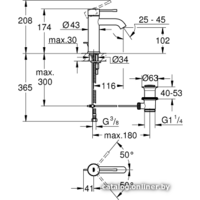 Grohe Essence New S-Size 23589A01 (графитовый) Image #2