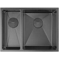 Кухонная мойка ZorG Zerox 58-2 U / IF-L PVD Gunblack - Превью изображения №3 — Интернет-магазин Teono.by