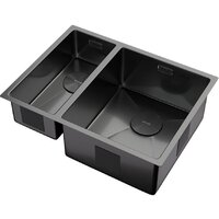 Кухонная мойка ZorG Zerox 58-2 U / IF-L PVD Gunblack - Превью изображения №2 — Интернет-магазин Teono.by