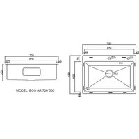 ARFEKA ECO AR 700*500 BLACK PVD NANO DECOR MILLET GRAINS Image #8