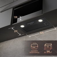 Кухонная вытяжка Weissgauff FIONA 60 BL - Превью изображения №9 — Интернет-магазин Teono.by