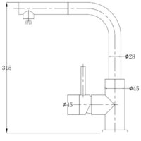 Смеситель Omnires Albany AB1455IN - Превью изображения №2 — Интернет-магазин Teono.by