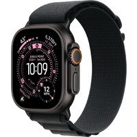 Apple Watch Ultra 3 LTE 49 мм (титановый корпус, черный/черный, текстильный ремешок размера S) Image #1