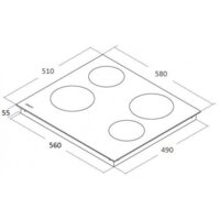 Варочная панель Akpo PKA 60 9014 BL - Превью изображения №8 — Интернет-магазин Teono.by